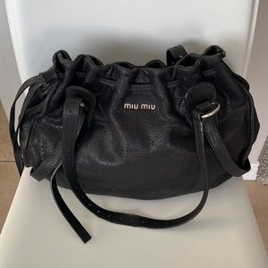 Miu Miu Black Leather Handbag